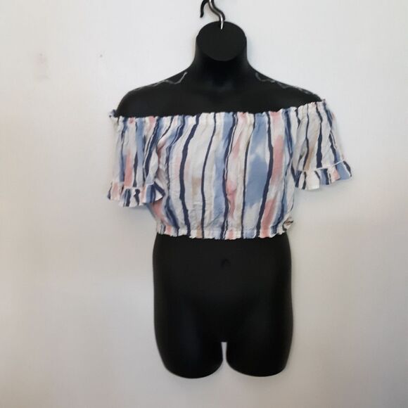 Ocean Drive striped crop top - Picture 2 of 4